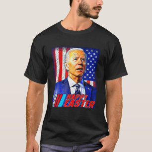 T-shirt Joyeux Pâques drôle Joe Biden 4 juillet Hommes Fem