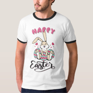 T-shirt Joyeux Pâques du charmant lapin de Pâques