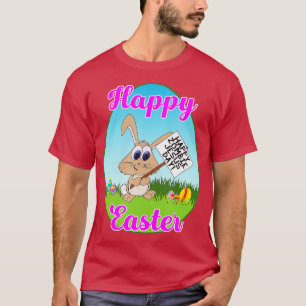 T-shirt Joyeux Pâques Joyeux Zombie Jour Jésus Bunny Prote