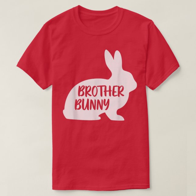 T-shirt Joyeux Pâques jumelé Bunny Famille Équipage Frère  (Design devant)