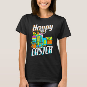 T-shirt Joyeux Pâques Rabbit Bunny OEuvre de chasse panier