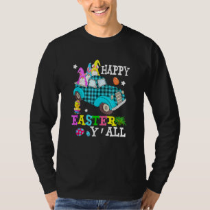 T-shirt Joyeux Pâques Y'all Bunny Egg Gnome Conduite Camio