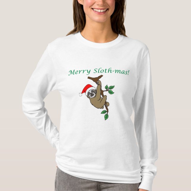 T-shirt Joyeux Paresse-MAS ! Longue douille Jersey (Devant)