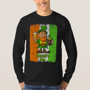T-shirt Joyeux Patrick S Day Green Leprechaun Bière Vintag