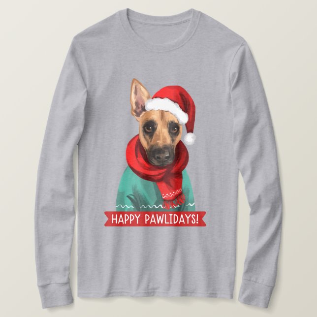 T-shirt Joyeux Pawlidays Noël T-Shirt, Vaden le BMC (Design devant)