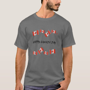 T-shirt Joyeux Pays de la fête du Canada Feuille d'érable