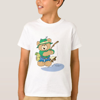 T-shirt Joyeux Pêcheur Ours