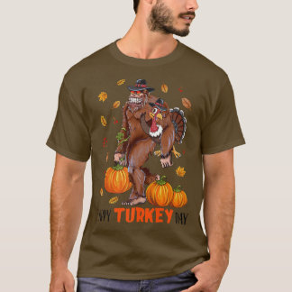 T-shirt Joyeux pèlerin de Bigfoot Sasquatch Turquie 