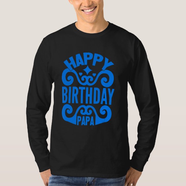 T-shirt Joyeux père d'anniversaire (Devant)