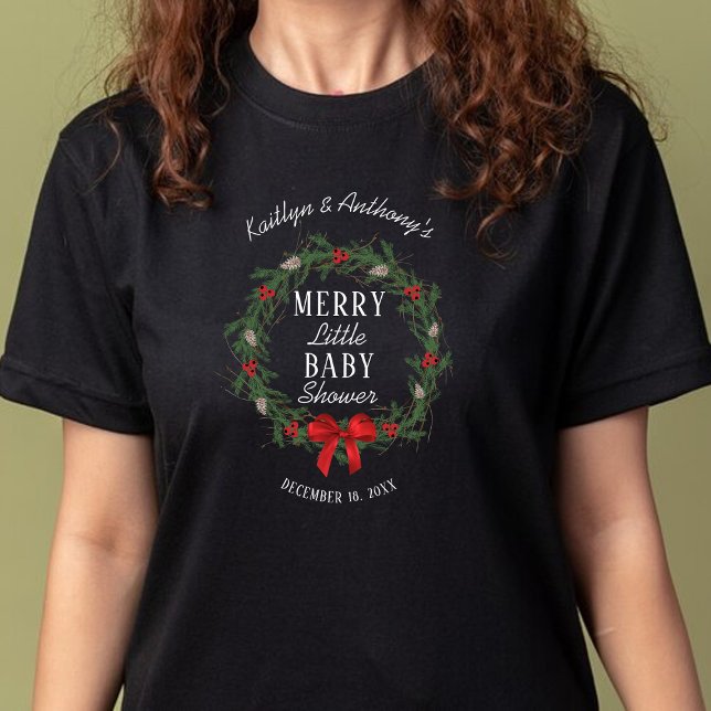 T-shirt Joyeux petit Baby shower de Noël (Créateur téléchargé)