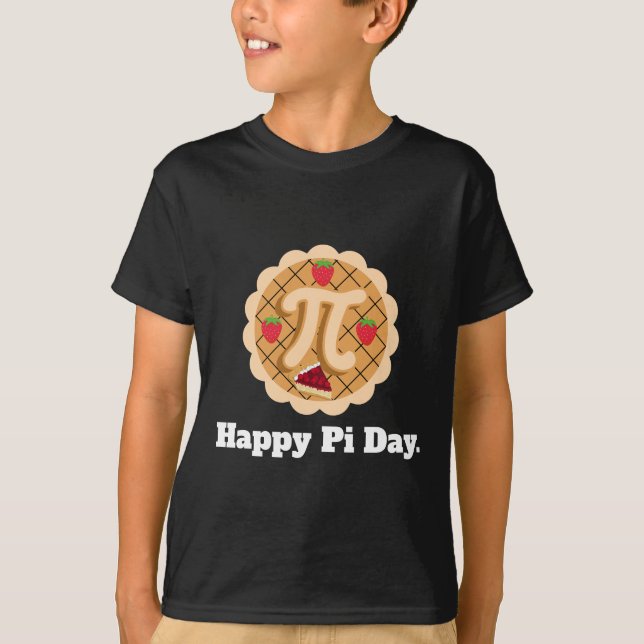 T-shirt Joyeux Pi Day Cerry Pie Cute 3.14 Garçons Enfants (Devant)
