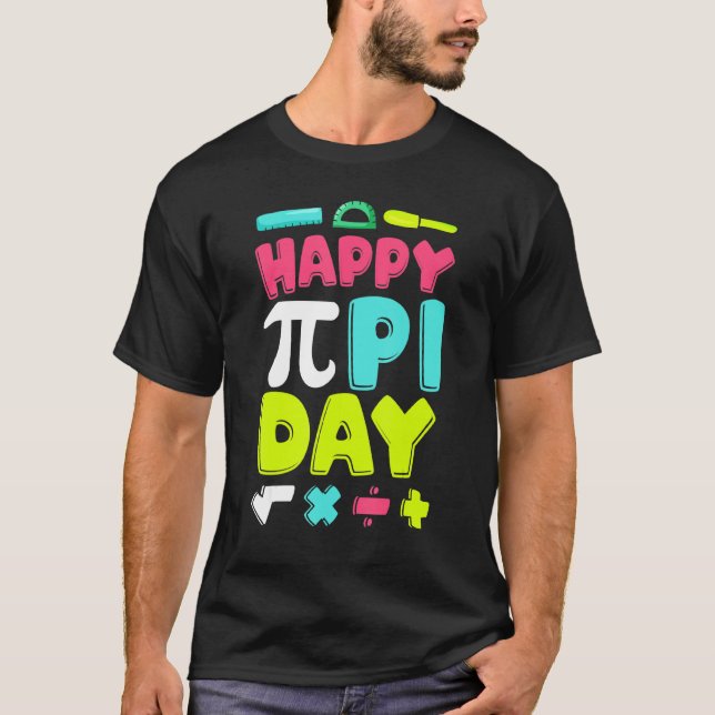 T-shirt Joyeux Pi Day Enfants Garçons Filles Enseignants e (Devant)