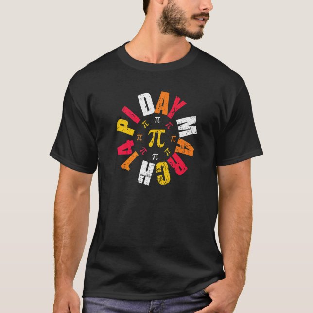 T-shirt Joyeux Pi Day Funny Pi Day 3 14 Mars 14 Math Tea (Devant)
