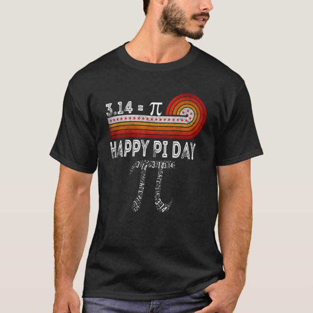 T-shirt Joyeux Pi Day Live Everyday Funny 3 14 Science Mat (Devant)