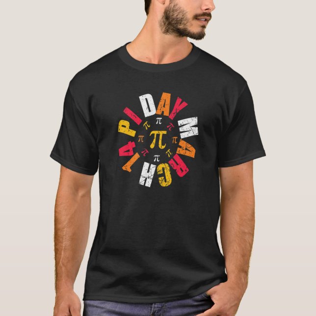 T-shirt Joyeux Pi Day Pi Jour 3 14 Mars 14th Math Enseigna (Devant)