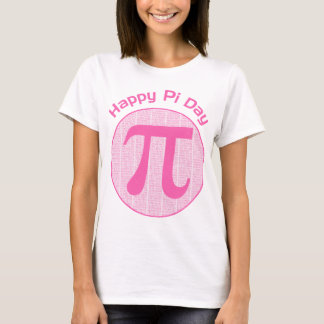 T-shirt Joyeux Pi Jour Numéros Rose