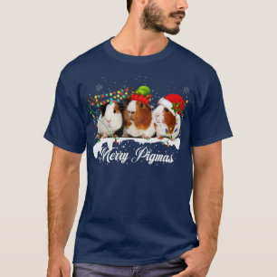 T-shirt Joyeux Pigmas 2022 Funny Noël Arbre Lumière