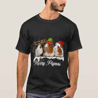 T-shirt Joyeux Pigmas 2022 Funny Noël Arbre Lumière