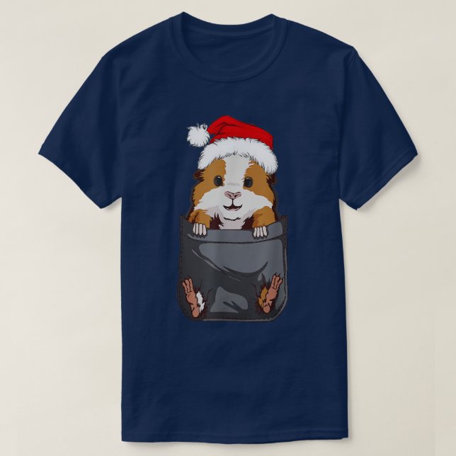 T-shirt Joyeux Pigmas drôle Guinée Cochon Noël (Design devant)