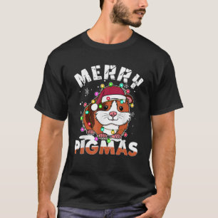 T-shirt Joyeux Pigmas Drôle Noël Guinée Pig Lover