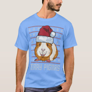 T-shirt Joyeux Pigmas Noël Guinée porc