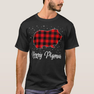 T-shirt Joyeux Pigmas Rouge Pâté Guinée Cochon cadeau de N