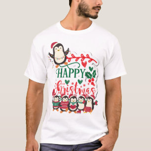 T-shirt Joyeux pingouins de Noël