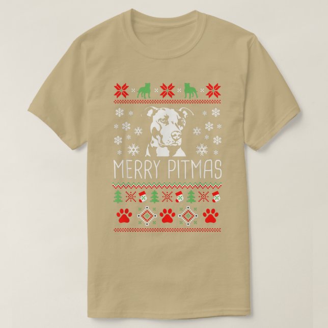 T-shirt Joyeux Pitmas Funny Xmas Funny Pajama pour Amoureu (Design devant)