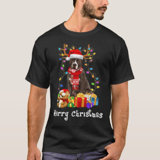 T-shirt Joyeux Pitmas Pit Bull Lover Noël