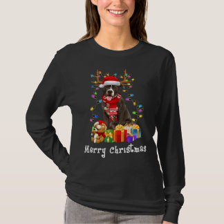 T-shirt Joyeux Pitmas Pit Bull Lover Noël