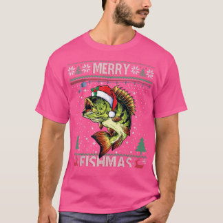 T-shirt Joyeux Poisson Basse Pêche Poisson de Noël Vilain