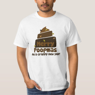 T-shirt Joyeux Poopmas Drôle blague de Noël