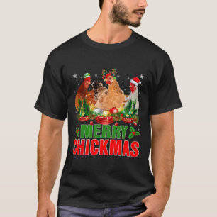 T-shirt Joyeux poulets de Noël Poulet de Noël Pâtissiers d
