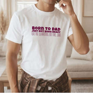 T-shirt Joyeux premier anniversaire de papa humour lettre 