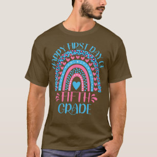 T-shirt Joyeux Premier Jour De Cinquième Année 5E Année Re