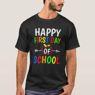 T-shirt Joyeux Premier Jour De Conception De L'École Pour 