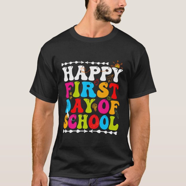 T-shirt Joyeux Premier Jour De L'École 2023Retour À L'Écol (Devant)