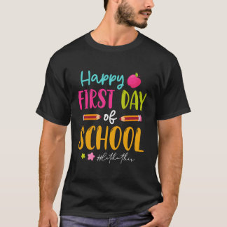 T-shirt Joyeux Premier Jour De L'École Enseignant Garçons
