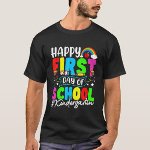 T-shirt Joyeux Premier Jour De L'École Maternelle Retour À