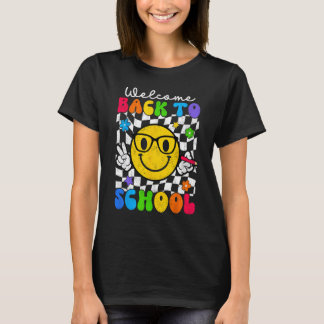 T-shirt Joyeux premier jour de l'école sourire heureux vis