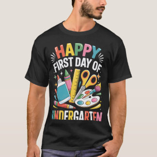 T-shirt Joyeux premier jour de maternelle de retour aux ga