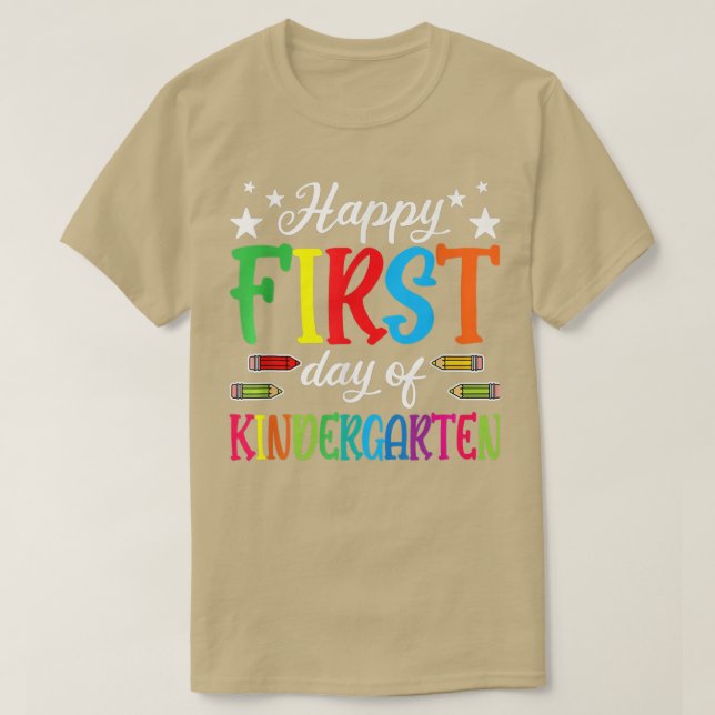 T-shirt Joyeux Premier Jour De maternelle PréK Retour À L' (Design devant)