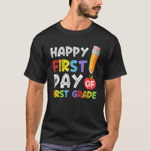 T-shirt Joyeux Premier Jour De Première Année Pomme De Cra