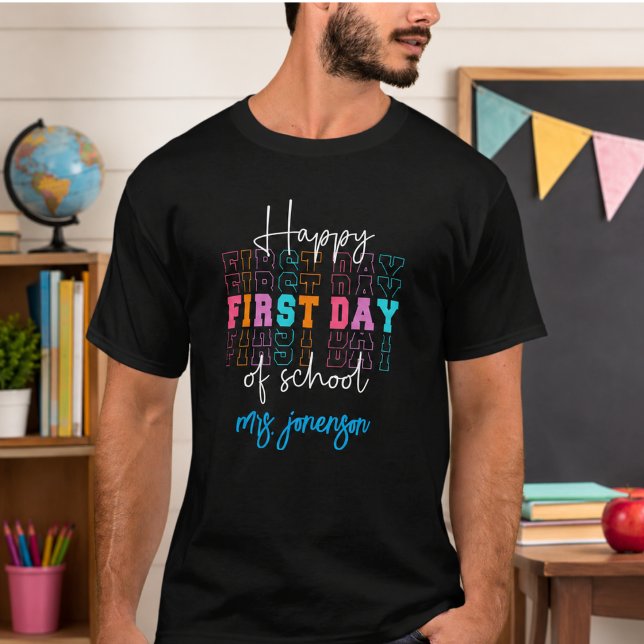 T-shirt Joyeux premier jour d'école  (Happy First Day of School T-Shirt)