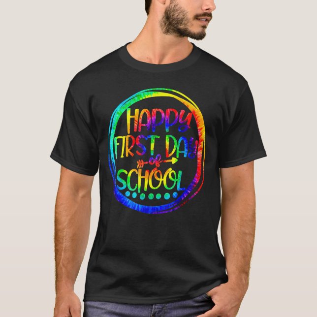 T-shirt Joyeux premier jour d'école Enseignant Directeur É (Devant)