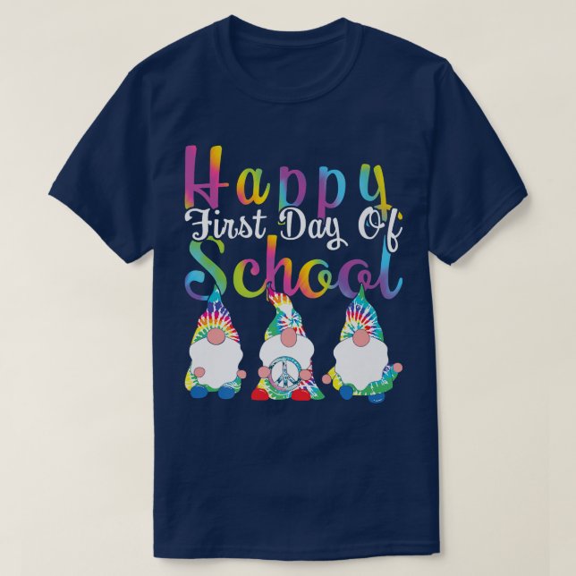 T-shirt Joyeux premier jour d'école enseignants étudiants  (Design devant)