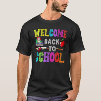 T-shirt Joyeux premier jour d'école Enseignants Retour à l