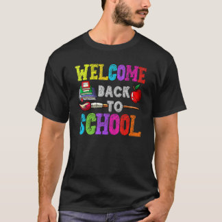 T-shirt Joyeux premier jour d'école Enseignants Retour à l
