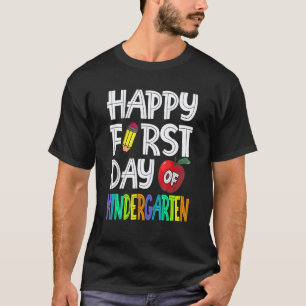 T-shirt Joyeux premier jour d'école maternelle professeur