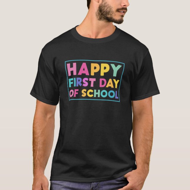 T-shirt Joyeux Premier Jour D'École, Premier Jour D'École  (Devant)